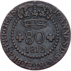 Brazil, 80 Reis 1813