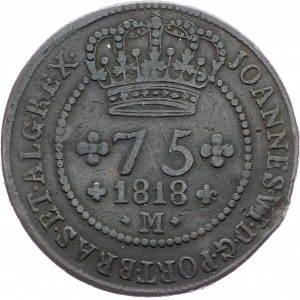 Brazil, 75 Reis 1818