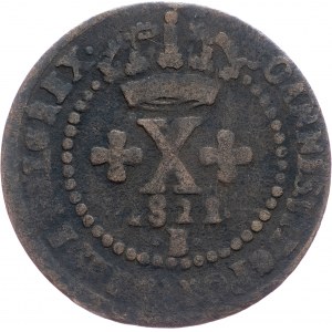 Brazil, 10 Reis 1821