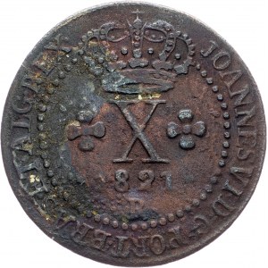 Brazil, 10 Reis 1821