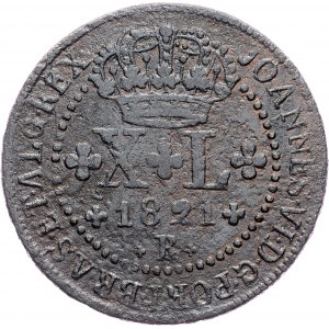 Brazil, 40 Reis 1821