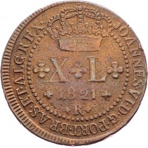 Brazil, 40 Reis 1821