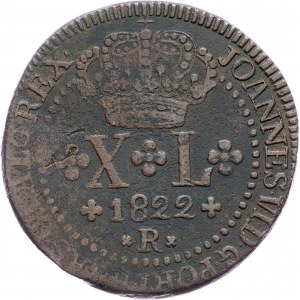 Brazil, 40 Reis 1822