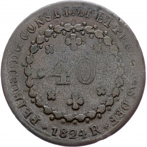 Brazil, 40 Reis 1824