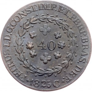 Brazil, 40 Reis 1825