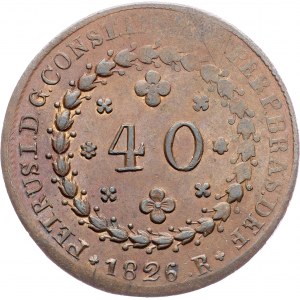 Brazil, 40 Reis 1826