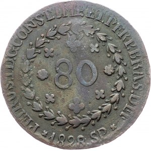 Brazil, 80 Reis 1828