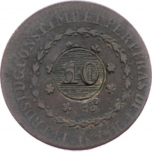 Brazil, 10 Reis 1829