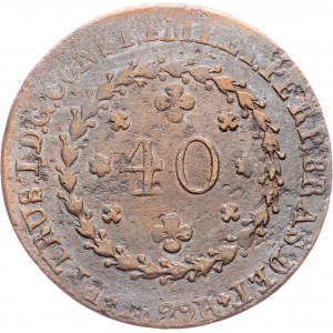 Brazil, 40 Reis 1829