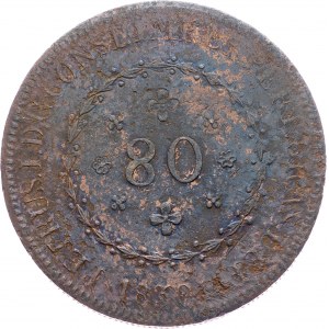 Brazil, 80 Reis 1830