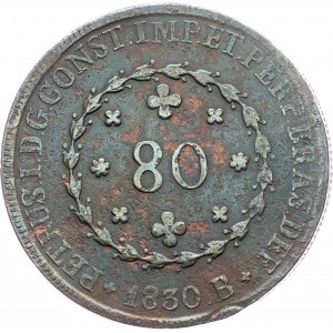 Brazil, 80 Reis 1830