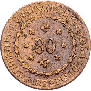 Brazil, 80 Reis 1832