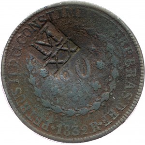 Brazil, 40 Reis 1834