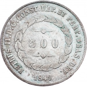 Brazil, 500 Reis 1849