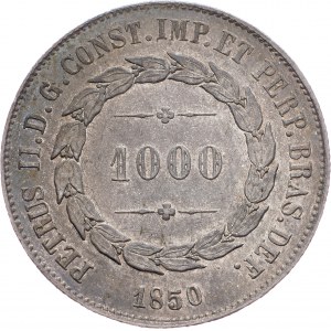 Brazil, 1000 Reis 1850