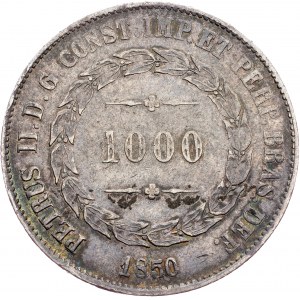 Brazil, 1000 Reis 1850