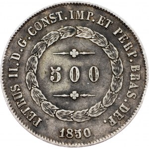 Brazil, 500 Reis 1850