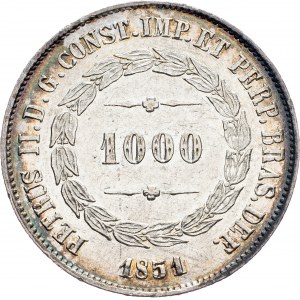 Brazil, 1000 Reis 1851