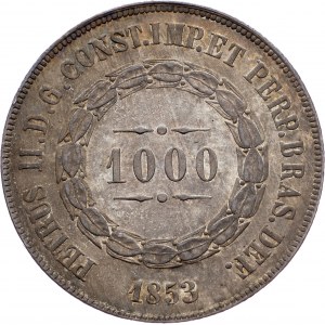 Brazil, 1000 Reis 1853