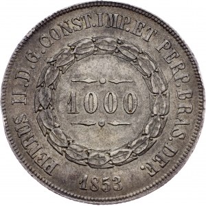 Brazil, 1000 Reis 1853