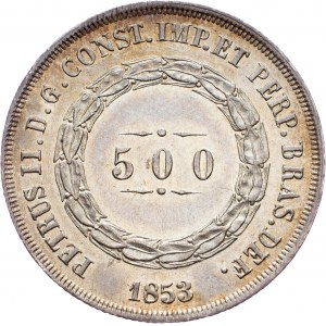 Brazil, 500 Reis 1853