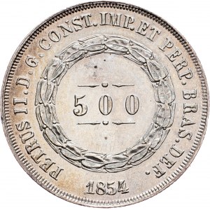 Brazil, 500 Reis 1854