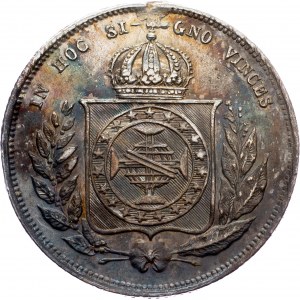 Brazil, 200 Reis 1855