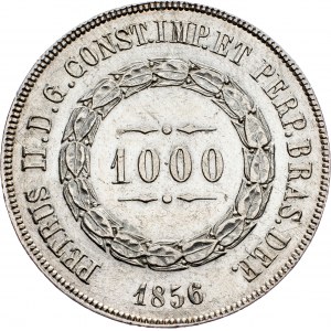 Brazil, 1000 Reis 1856