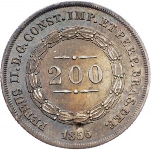 Brazil, 200 Reis 1856