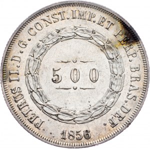 Brazil, 500 Reis 1856