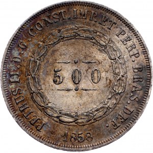 Brazil, 500 Reis 1858