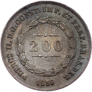 Brazil, 200 Reis 1859