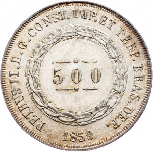 Brazil, 500 Reis 1859
