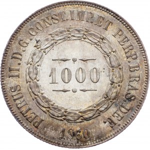 Brazil, 1000 Reis 1860