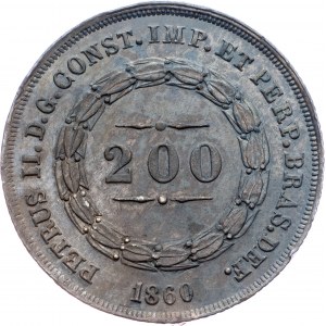 Brazil, 200 Reis 1860