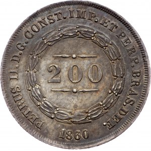 Brazil, 200 Reis 1860