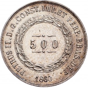 Brazil, 500 Reis 1860
