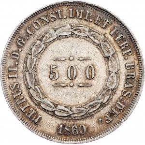 Brazil, 500 Reis 1860