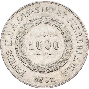 Brazil, 1000 Reis 1861