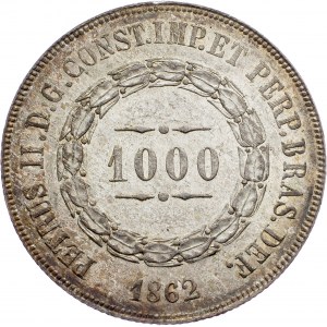 Brazil, 1000 Reis 1862