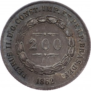 Brazil, 200 Reis 1862