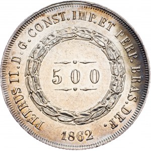 Brazil, 500 Reis 1862