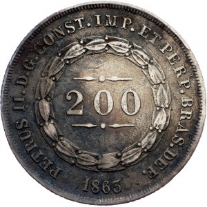 Brazil, 200 Reis 1863
