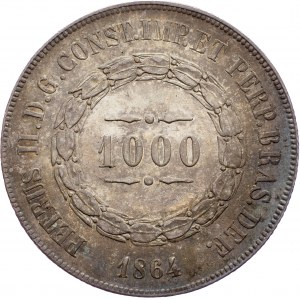 Brazil, 1000 Reis 1864