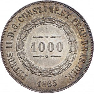 Brazil, 1000 Reis 1865