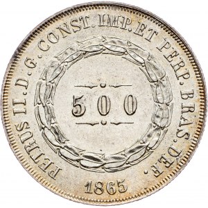 Brazil, 500 Reis 1865