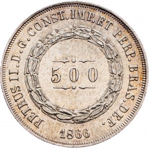 Brazil, 500 Reis 1866