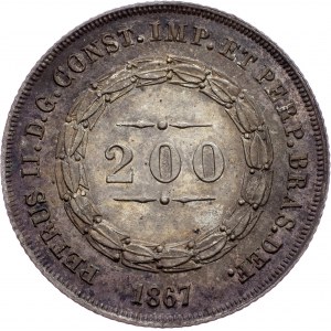 Brazil, 200 Reis 1867