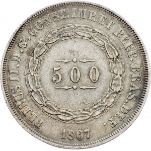 Brazil, 500 Reis 1867