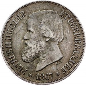 Brazil, 500 Reis 1867